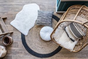 coussins et tapis - Aude à la déco