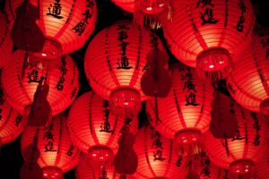 lanternes rouges chinoises