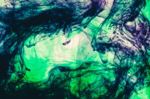 encre verte diluée